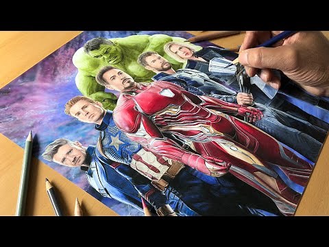 The Avengers Artwork - Timelapse | Artology