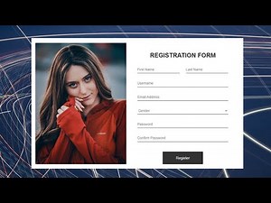 How to make responsive registration form using HTML and CSS