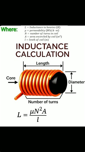 Inductance Calculations Formulas Explained #inductance #induction #electrical #physics #education