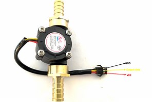 Measuring Water Flow Rate and Volume using Arduino and a Flow Sensor - Electronics-Lab