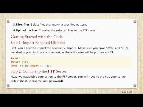 How to Upload Files to FTP from S3 using Python