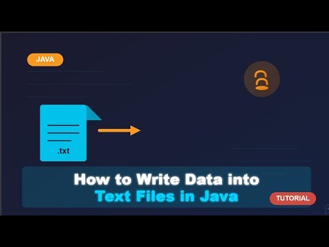 How to Write Data into Text Files in Java