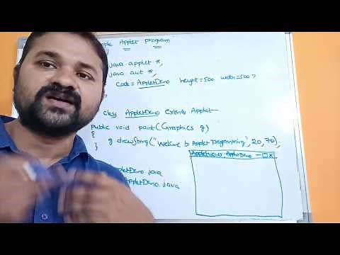 Simple Applet Program to display HelloWorld message || Java Programming