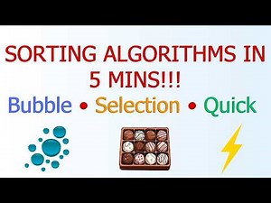 Sorting Algorithms Explained in 5 Minutes | Bubble, Selection & Quick Sort