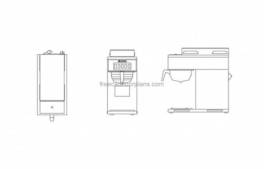Coffee Machine - Free CAD Drawings