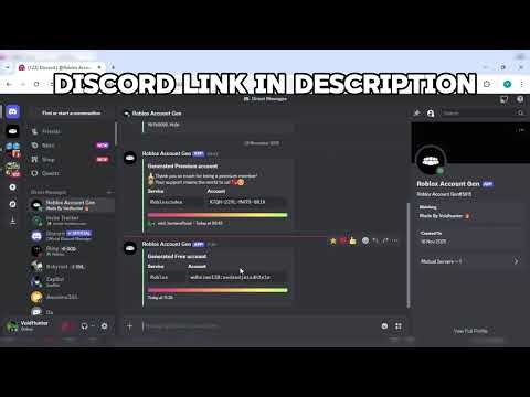 FREE ROBLOX ACCOUNTS DISCORD GENERATOR NO DOWNLOADS