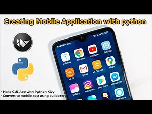 How to create mobile application using Python | Create Android application with kivy and buildozer