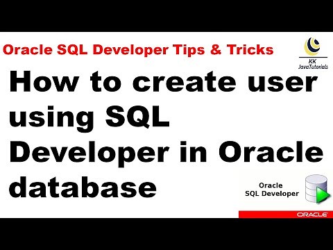 How to create user using SQL Developer in Oracle database ? || Oracle SQL Developer Tutorial