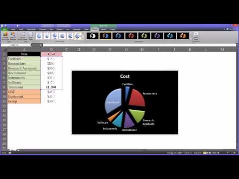Creating Pie Charts in Microsoft Excel