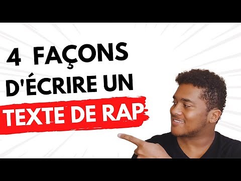 4 façons différentes d'écrire un Texte de Rap