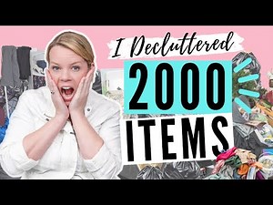 I Decluttered 2000 Things in 1 Weekend!