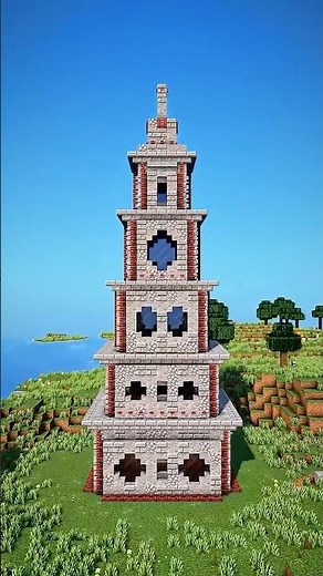 I Built A Minecraft Tower Base! ⚒️ #minecraft