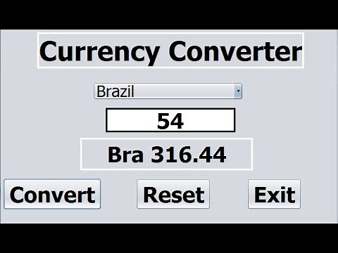 How to Create Currency Converter in Java NetBeans