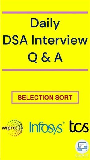 🔥Selection Sort | Java Code + Explanation | #ytshorts #shorts #ytshortsindia