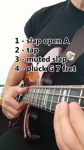 slap technique 😜 #baixonatural #baixo #slapbass #tabs #sirebass #bassistsoftiktok #bass #musica #music #bassist #tutorial