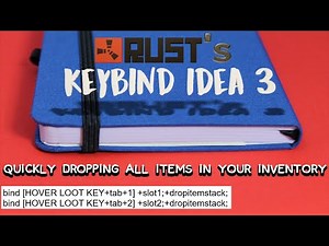 Rust's custom keybind idea 3：Quickly dropping all items in your inventory【unuseful】| original