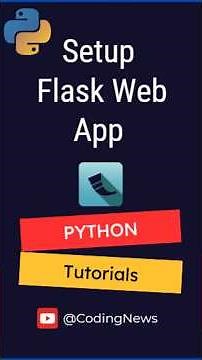 Setup Flask in Python quickly #python #programming #coding