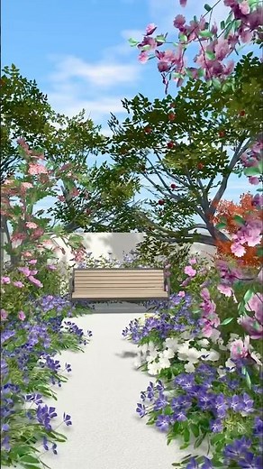 Explore garden and backyard design with Live Home 3D 🌿🌳🌺 #shorts #gardendesign #3dhouse