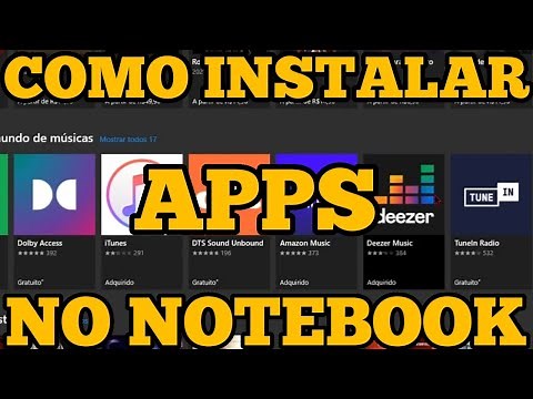 COMO INSTALAR APP NO NOTEBOOK