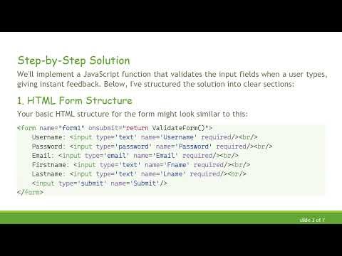 How to Create a Verifier for Your HTML Form Using JavaScript