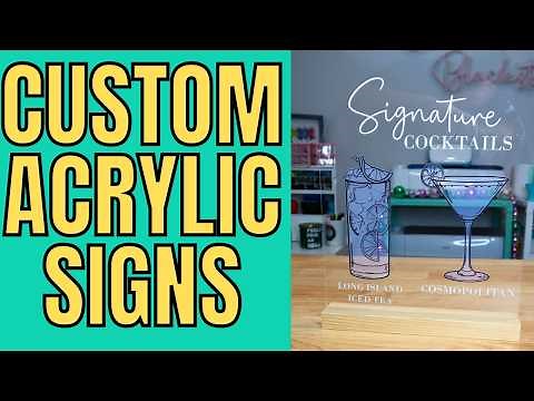 DIY Personalized Acrylic Sign | Easy Cricut Tutorial for Beginners