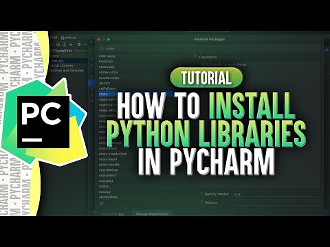 How To Install Python Libraries In PyCharm