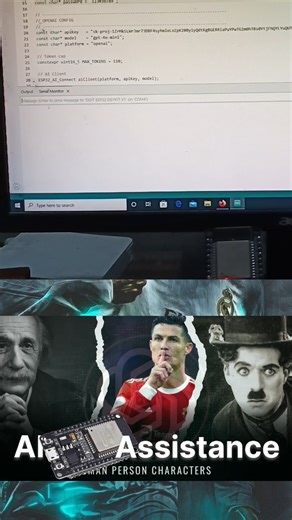 ESP32 OpenAI Chatbot: Albert Einstein in Your Serial Monitor |esp32 project