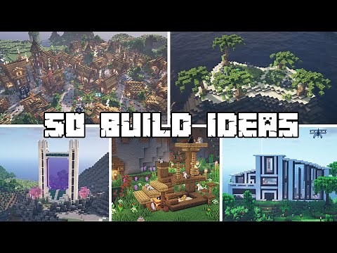 50+ Build Ideas for Your Minecraft Survival World!