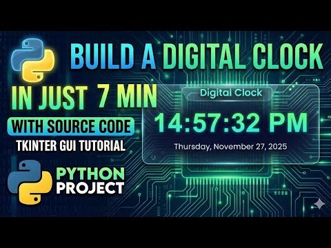 I Built a Digital Clock in Python (and you should too!)