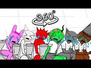 360° VR Sprunki Poop Animation Compilation