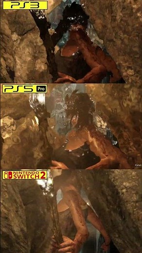 Tomb Raider Definitive Edition PS3 vs PS5 Pro (B/C) vs Switch 2 Graphics Comparison