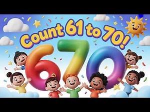 Count 61 to 70 with Me! 🎵 Fun Rhyming Numbers for Kids | Created with InVideo AI / Counting Fun 61