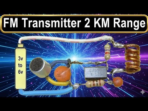 FM Transmitter Circuit | 2KM FM Transmitter Circuit Diagram 