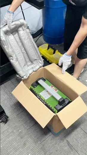 Express packaging filled with styrofoam. Elastic styrofoam for packaging.