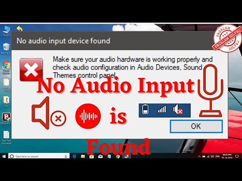No audio input device found Windows 11 | No audio device installed