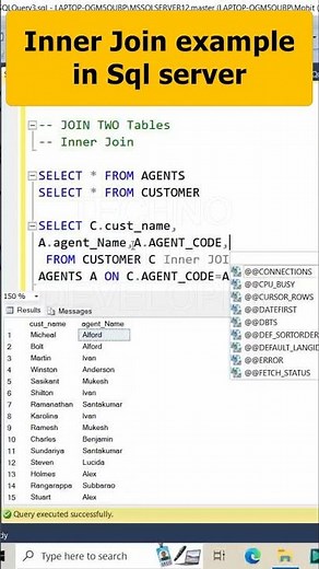 Inner join SQL | Part 23 Sql Server