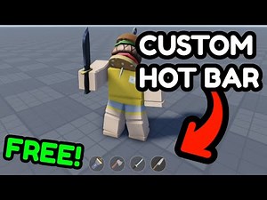 FREE CUSTOM HOTBAR! | Roblox Studio