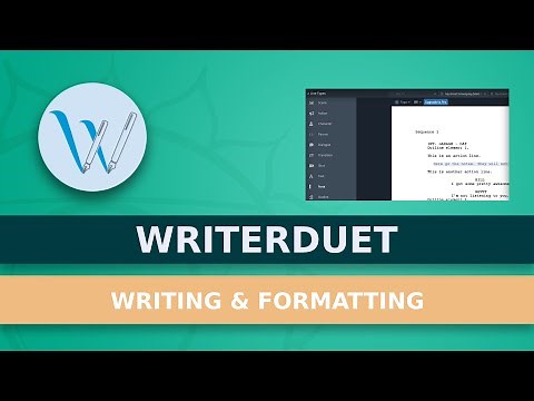 Writing And Formatting With WriterDuet (incl. Dual Dialogue)