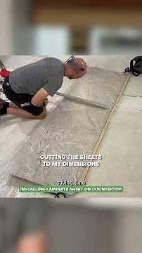 Installing Laminate Sheet on Countertop
