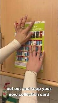 How to use your new bin collection calendar