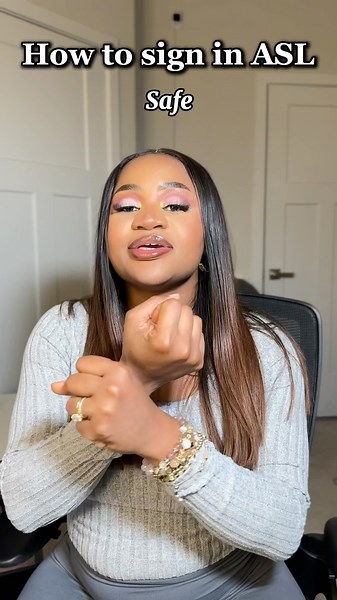 How to sign SAFE in ASL. #asl