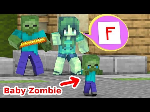 Baby Zombie Was Kicked Out Of The House - Minecraft Animation