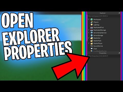 HOW TO OPEN EXPLORER AND PROPERTIES in Roblox Studio!
