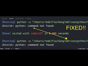 PYTHON How to fix zsh command not found PYTHON error in VS CODE