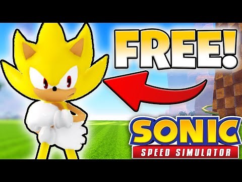 How To Get SUPER SONIC For *FREE* in Sonic Speed Simulator!