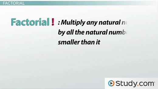 Factorial | Definition, Examples & Operations