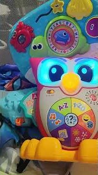 Fisher-Price Linkimals Toddler Learning Toy Light-Up & Learn Owl with Interactive Lights
