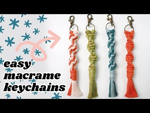 Easy DIY Macrame Keychain (For Beginners!)