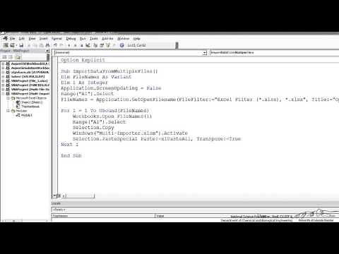 VBA: Data Extraction