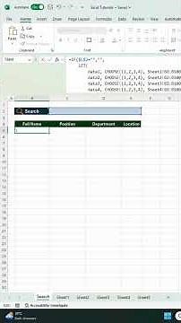 How to Search Across Multiple Sheets in Excel | Quick & Easy Guide